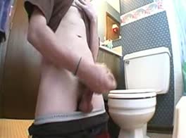 What boys do in the restroom